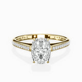 Channel Set Solitaire Engagement Ring
