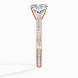 Channel Set Solitaire Engagement Ring