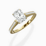 Channel Set Solitaire Engagement Ring