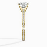 Channel Set Solitaire Engagement Ring