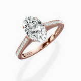 Channel Set Solitaire Engagement Ring