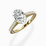 Channel Set Solitaire Engagement Ring