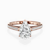 Channel Set Solitaire Engagement Ring