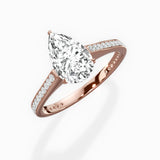 Channel Set Solitaire Engagement Ring