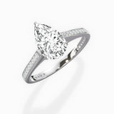 Channel Set Solitaire Engagement Ring