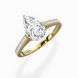Channel Set Solitaire Engagement Ring