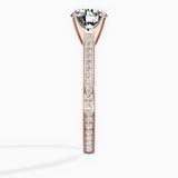 Channel Set Solitaire Engagement Ring