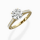 Channel Set Solitaire Engagement Ring