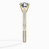 Channel Set Solitaire Engagement Ring