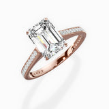 Channel Set Solitaire Engagement Ring