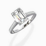 Channel Set Solitaire Engagement Ring