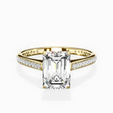 Channel Set Solitaire Engagement Ring