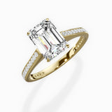 Channel Set Solitaire Engagement Ring