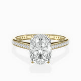 Channel Set Solitaire Engagement Ring