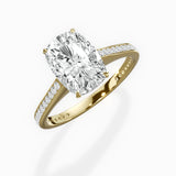 Channel Set Solitaire Engagement Ring