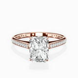 Channel Set Solitaire Engagement Ring
