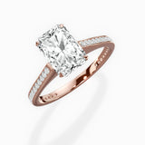 Channel Set Solitaire Engagement Ring