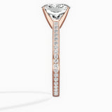 Channel Set Solitaire Engagement Ring