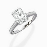 Channel Set Solitaire Engagement Ring