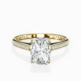 Channel Set Solitaire Engagement Ring
