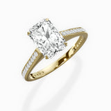 Channel Set Solitaire Engagement Ring