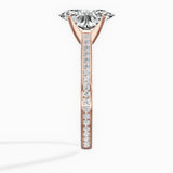 Channel Set Solitaire Engagement Ring