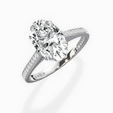 Channel Set Solitaire Engagement Ring