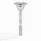 Channel Set Solitaire Engagement Ring