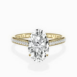 Channel Set Solitaire Engagement Ring