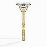 Channel Set Solitaire Engagement Ring