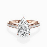 Channel Set Solitaire Engagement Ring