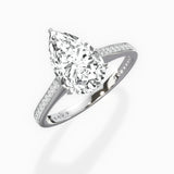 Channel Set Solitaire Engagement Ring