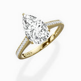 Channel Set Solitaire Engagement Ring