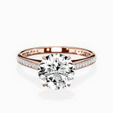 Channel Set Solitaire Engagement Ring