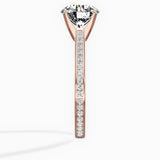 Channel Set Solitaire Engagement Ring