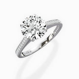 Channel Set Solitaire Engagement Ring