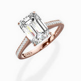 Channel Set Solitaire Engagement Ring