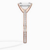 Channel Set Solitaire Engagement Ring