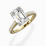 Channel Set Solitaire Engagement Ring