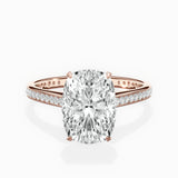 Channel Set Solitaire Engagement Ring