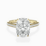 Channel Set Solitaire Engagement Ring