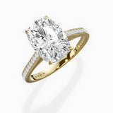 Channel Set Solitaire Engagement Ring