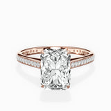 Channel Set Solitaire Engagement Ring