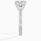 Channel Set Solitaire Engagement Ring