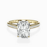 Channel Set Solitaire Engagement Ring