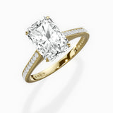 Channel Set Solitaire Engagement Ring
