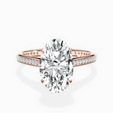 Channel Set Solitaire Engagement Ring