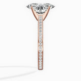 Channel Set Solitaire Engagement Ring