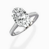 Channel Set Solitaire Engagement Ring