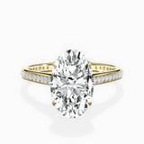 Channel Set Solitaire Engagement Ring